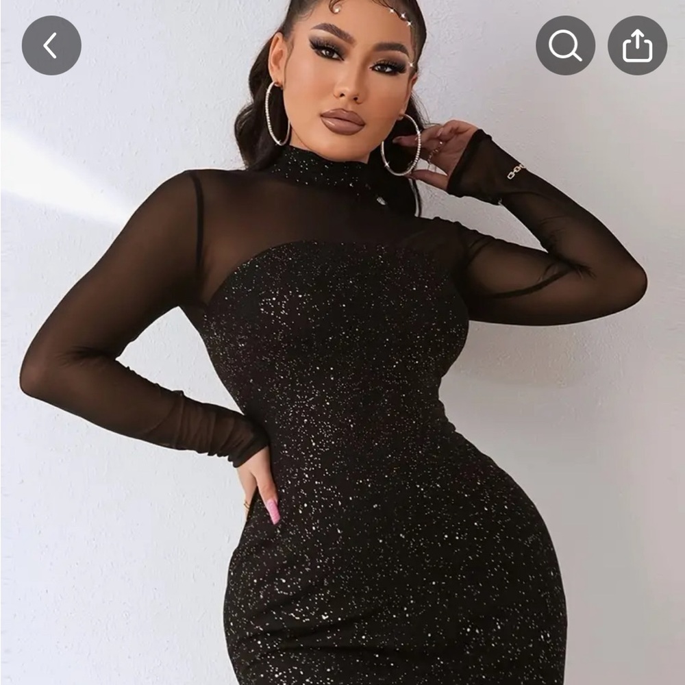Sheer Cocktail mini dress